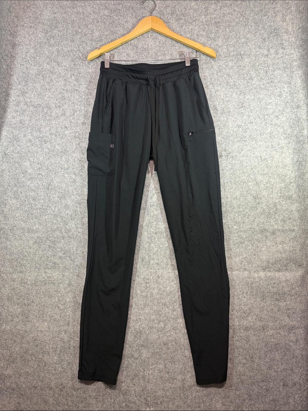 Scrub Joy Black Jogger Pants - Womens S Tall - Hospital Nursing Comfort